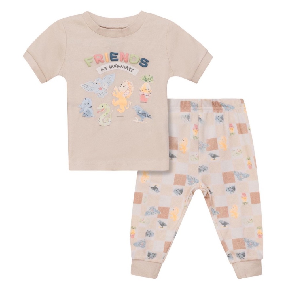 NWT 0/3 months Unisex Harry Potter Hogwarts Pajamas Set